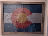 Colorado Hillshade Flag Poster