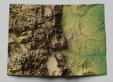 Colorado Exaggerated Relief Map