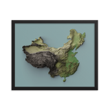 China Exaggerated Relief Map
