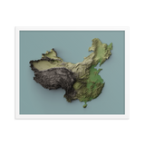 China Exaggerated Relief Map