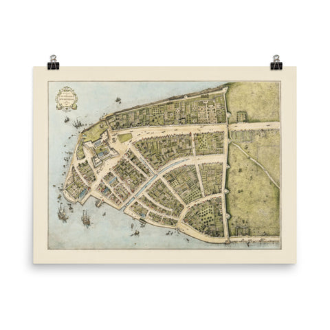 Castello Plan 1660 Redraft New Amsterdam