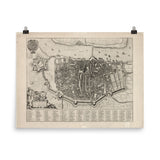 Antwerp Map 1649 by Joan Blaeu