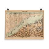 1862 Mountains & Rivers Chart