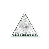 Pilot Mountain Topographic Triangle Sticker
