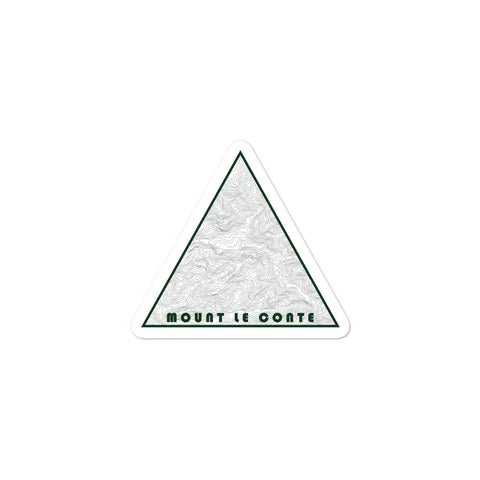 Mt. Le Conte Topographic Triangle Sticker