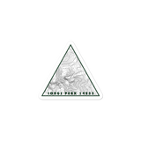 Longs Peak Topographic Triangle Sticker