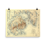 Acadia National Park 1931 Map