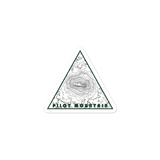 Pilot Mountain Topographic Triangle Sticker