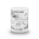 Rocky Knob, Blue Ridge Parkway Map Mug