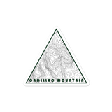 Cadillac Mountain Topographic Triangle Sticker