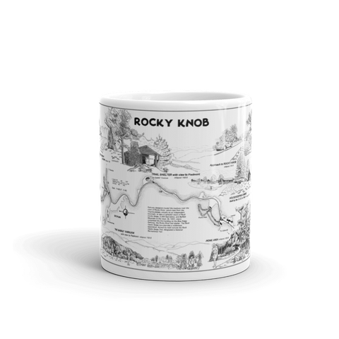 Rocky Knob, Blue Ridge Parkway Map Mug