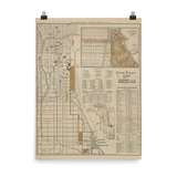 1893 Chicago Tribune Columbian Exposition Souvenir Map